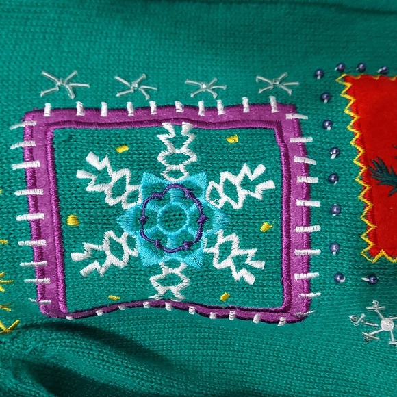 🟢 Jason Maxwell Christmas sweater size small (InvW099) - Picture 6 of 10